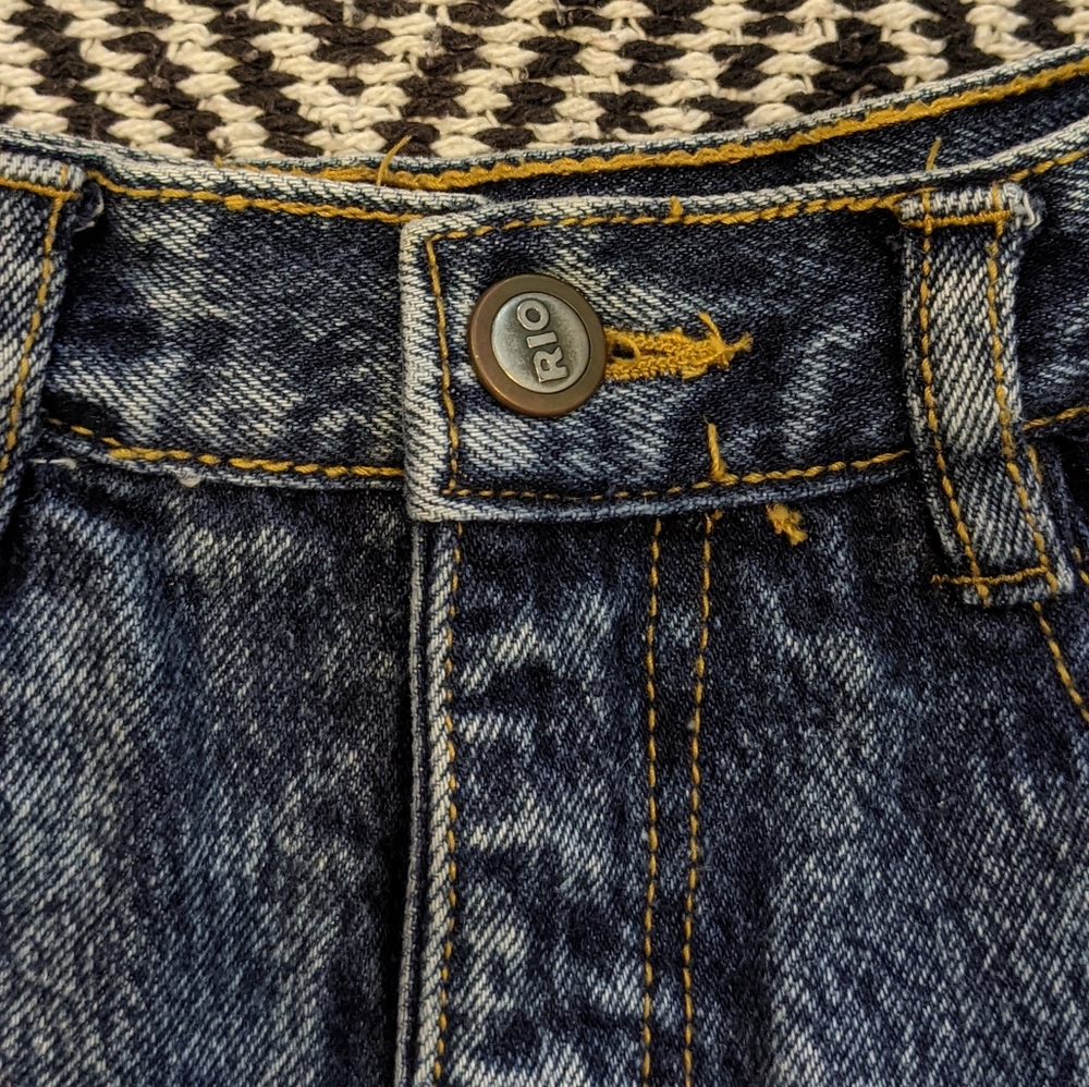 90s VINTAGE || Rio Denim Jeans || High Rise - Picture 4 of 7